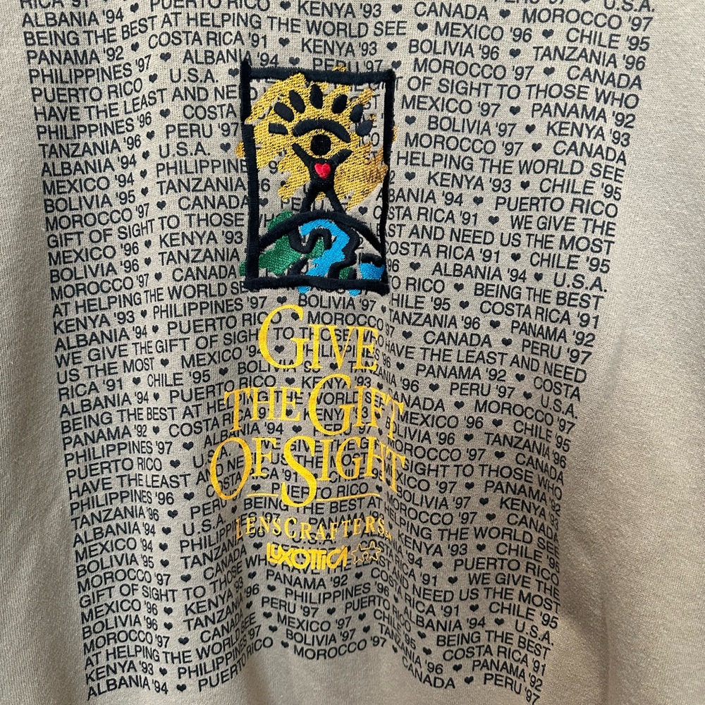 Jerzees Gray Sweatshirt with Colorful Graphic
